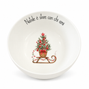 Simple Day | Insalatiera Natalizia in Gres Effetto Organico Ø 20 cm – 3 Decori