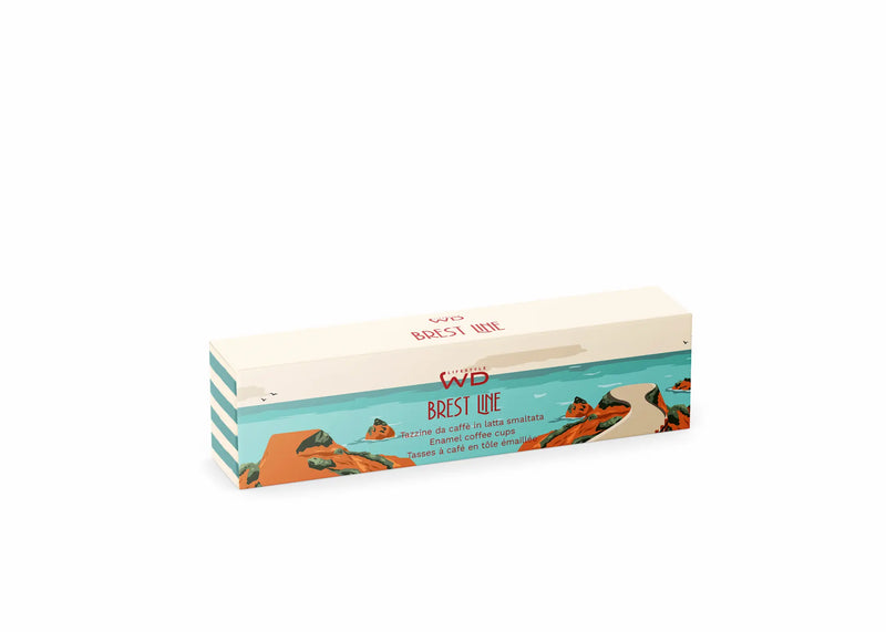 WD Lifestyle Set 4 Bicchierini Da Caffè In Latta Smaltata | 150ml