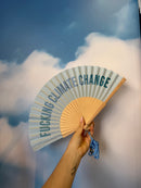 Fisura ⛱️ Ventaglio con Tracolla con Frase 42,5x23 cm.