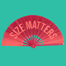 Fisura | Ventaglio a Mano Grande XXL con Messaggio 64x34 cm. ⛱️