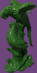 Scultura ceramica Parrots Couple Abhika