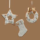 Enzo De Gasperi Decoro Biscotto di Marzapane in Poliresina Natale 2025