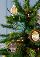 Vesta Kit 3 Decorazioni Natalizie in cristallo acrilico