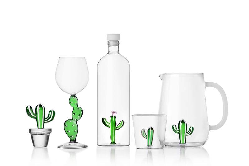 Ichendorf Milano Calice in vetro Borosilicato con Cactus Desert Plant