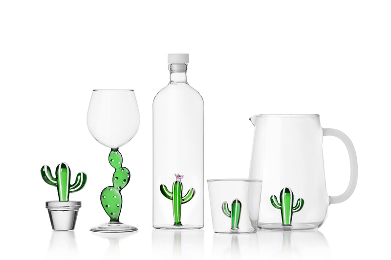 Calice in vetro Borosilicato con Cactus Desert Plant Ichendorf Milano