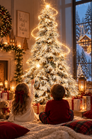 Fiori di Lena | Albero di Natale Innevato Mont Blanc con LED – 4 Altezze