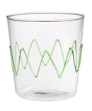 Set Bicchieri Lollipop 6 pz. vetro con decoro Fatti a mano Galbiati