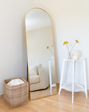 Flamingueo | Specchio da Terra/e Parete Multiposizione Carrie Oro