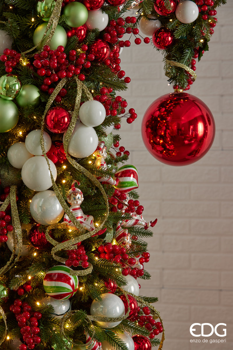 EDG Enzo De Gasperi | Palla singola decorativa in vetro Tinta Unita Natale 2025