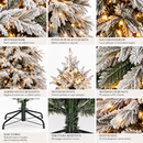 Fiori di Lena | Albero di Natale Innevato Mont Blanc con LED – 4 Altezze
