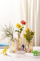 Vaso Arcobaleno in vetro soffiato a Bocca Galbiati Milano