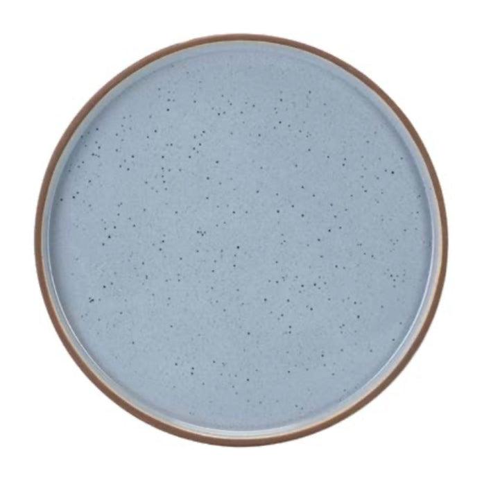 Servizio di Piatti 18 pz Biscuit Light Blue in Stoneware Fade Maison