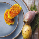 Servizio di Piatti 18 pz Biscuit Light Blue in Stoneware Fade Maison