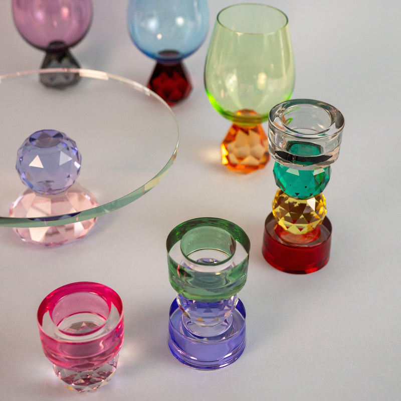 WD Lifestyle Bicchiere Cocktail in vetro Effetto Diamante Anversa Line Natale 2024
