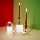 WD Lifestyle | Portacandele in vetro con decoro Natalizio - Natale 2025