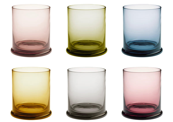 Set Bicchieri 6 pz. Timbro Vetro Multicolor Galbiati