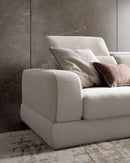 Divano Graffiti con Chaise Longe con sedute estraibili e poggiatesta  reclinabile Le Comfort