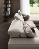 Divano Graffiti con Chaise Longe con sedute estraibili e poggiatesta  reclinabile Le Comfort