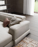 Divano Graffiti con Chaise Longe con sedute estraibili e poggiatesta  reclinabile Le Comfort