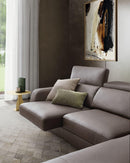 Divano Graffiti con Chaise Longe con sedute estraibili e poggiatesta  reclinabile Le Comfort