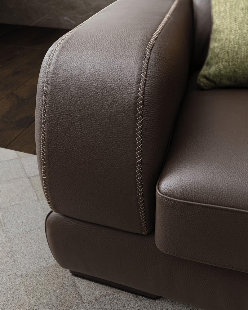 Divano Graffiti con Chaise Longe con sedute estraibili e poggiatesta  reclinabile Le Comfort