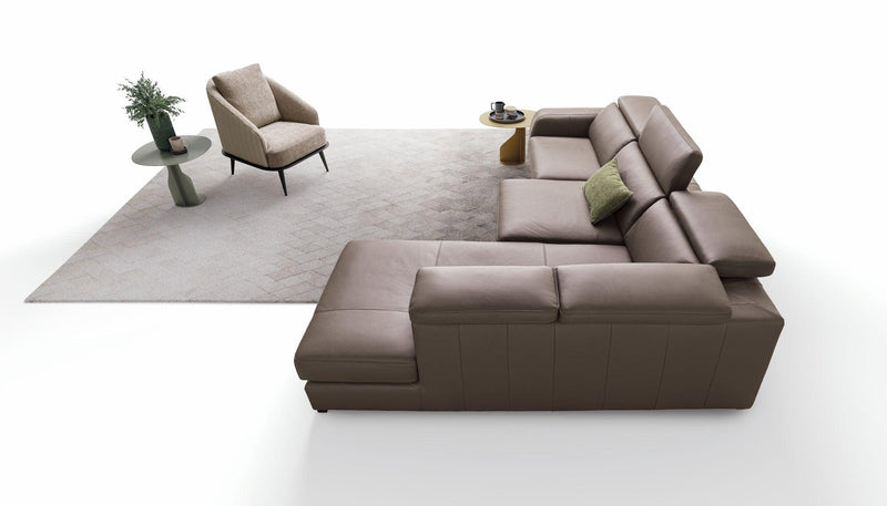 Divano Graffiti con Chaise Longe con sedute estraibili e poggiatesta  reclinabile Le Comfort