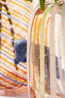 Vaso Arcobaleno in vetro soffiato a Bocca Galbiati Milano