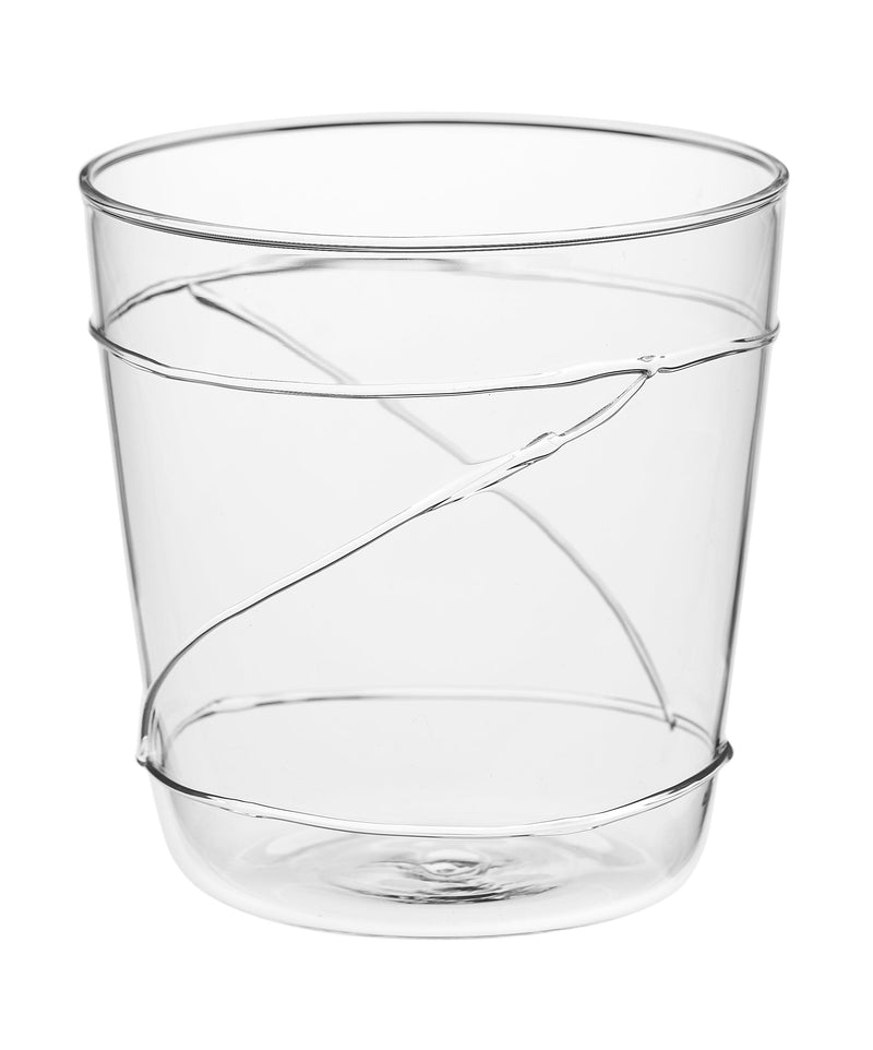 Set Bicchieri Lollipop 6 pz. vetro con decoro Fatti a Mano Galbiati
