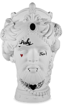 Testa decorativa Il Trasgressivo H. 25,5 cm. Baci Milano