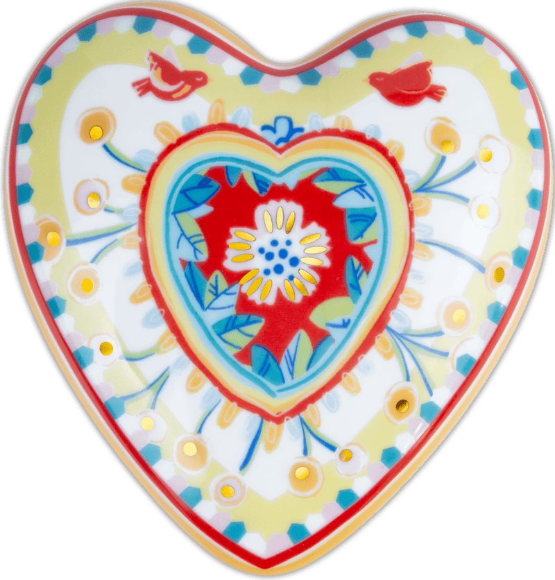 Cuore in Porcellana Mamma Mia Baci Milano