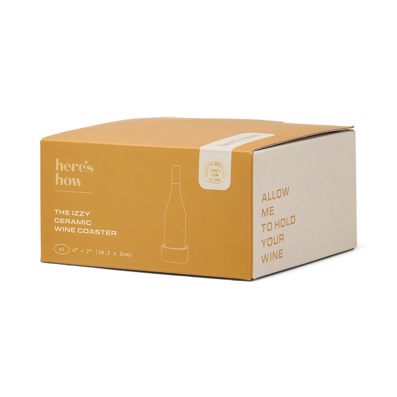 Here's How | Sottobicchiere Vino "The Izzy" in Gres