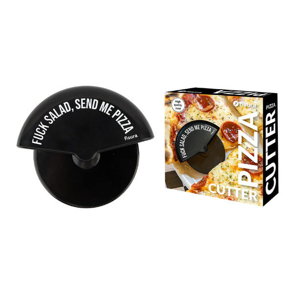 Fisura Pizza Cutter "Fuck Salad, Send Me Pizza"