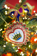 Baci Milano | Decorazione da appendere ricamata a Mano Il Natale del Re 2025