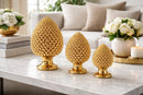 EDG Enzo De Gasperi Pigna decorativa in ceramica Oro lucida