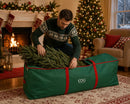Kit Protezione Natale | Albero Slim H 180 cm con 360 LED, Base Tronco e Borsone