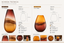 L'Oca Nera Vaso Marrone e Ambra - Finitura Satinata