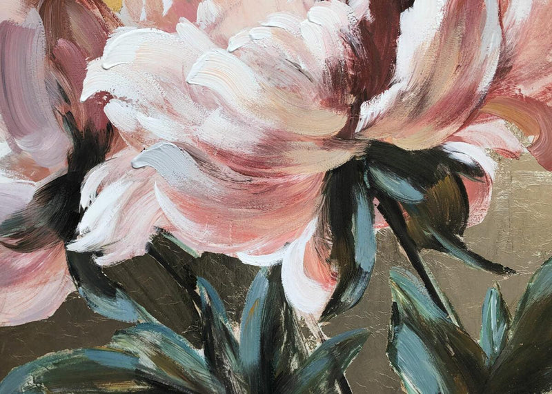 Quadro Elegant Roses 1 da 100x100 DIPINTO A MANO By AGAVE