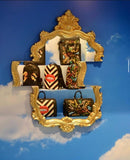 Specchio da Parete Tetris Mirror oro 70x90 cm. SELETTI