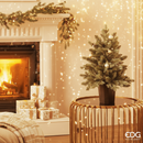 EDG Enzo De Gasperi | Albero di Natale Pino argentato con vaso H 60 cm