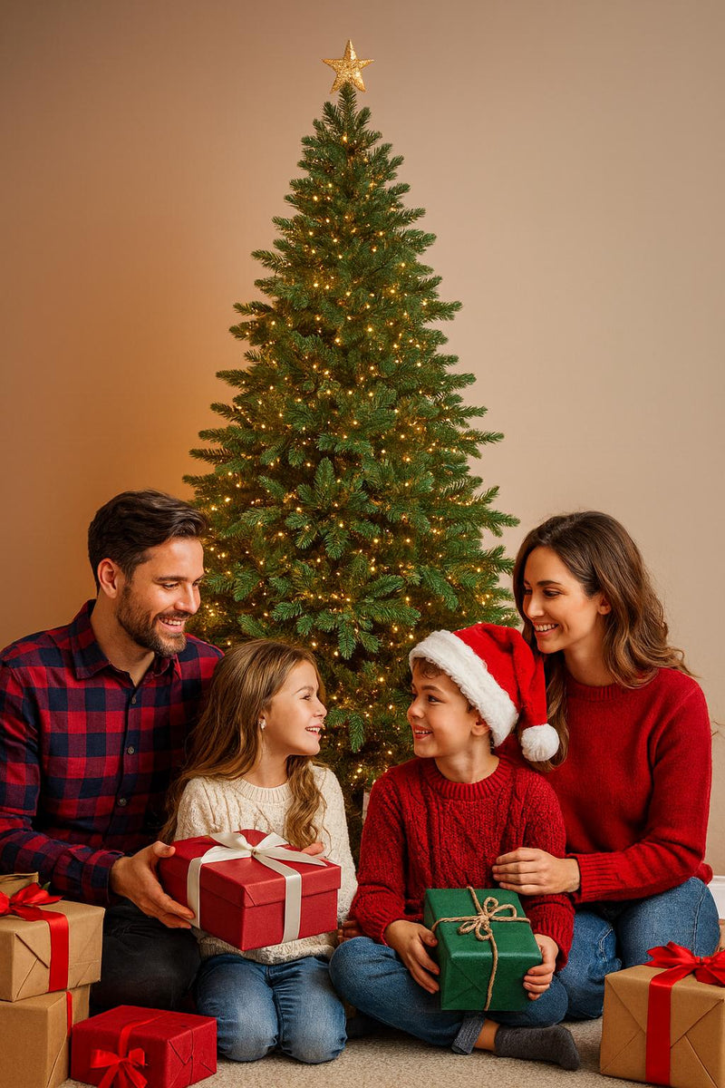 EDG Enzo De Gasperi | Albero di Natale Pino New Imperial con 5300 LED Multieffetto Dimmerabile H 240 cm Ø 150 cm