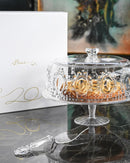 Set alzata torta + paletta torta trasparente Baroque&Rock Baci Milano