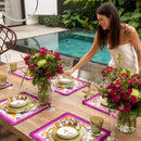 Servizio piatti 18 pz melamina Collezione AMAZZONIA  By Baci Milano