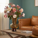 EDG Enzo De Gasperi | Vaso a righe con sfera e collo alto in vetro