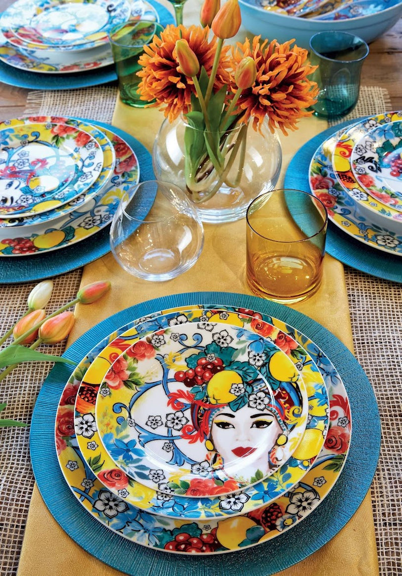 Servizio Piatti 18 pz Porcellana Isabella Fade Maison