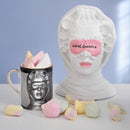 Testa Cameo decorativo La Sognatrice H. 14 cm. Baci Milano