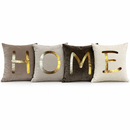 Fiori di Lena | Set 4 Cuscini HOME 45×45 cm – Beige, Panna e Tortora
