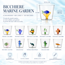 Ichendorf Milano | Bicchiere Marine Garden in Vetro Borosilicato – 10 Decori
