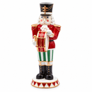 EDG Enzo De Gasperi | Soldatino Natalizio in Porcellana H 29 cm - 3 Decori