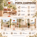 WD Lifestyle | Porta zampirone da tavolo e da terra con asta magnetica e base -4 Colori