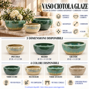 EDG Enzo De Gasperi | Vaso Ciotola Glaze in Ceramica Waterproof – 3 Dimensioni e 4 colori